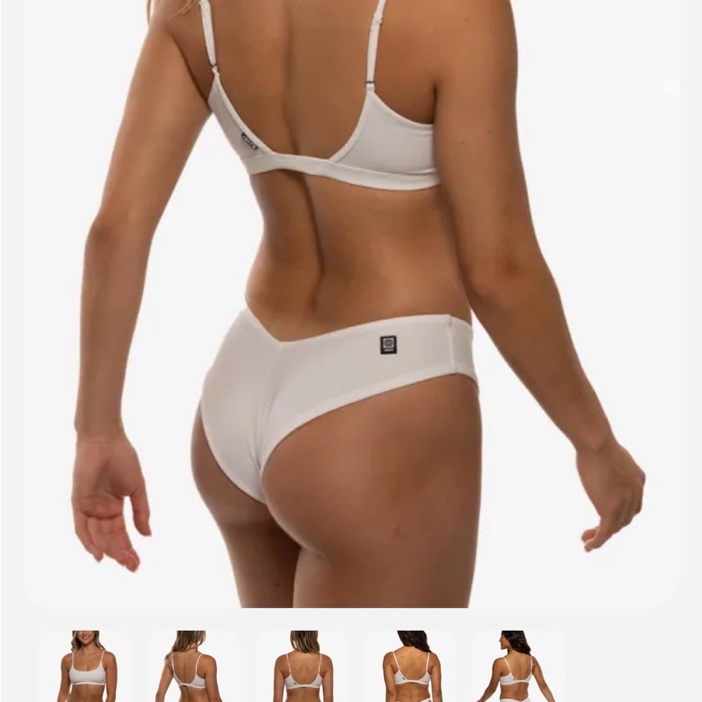 Jolyn Clothing Blue V-Front Bikini Bottom - Picture 4 of 4